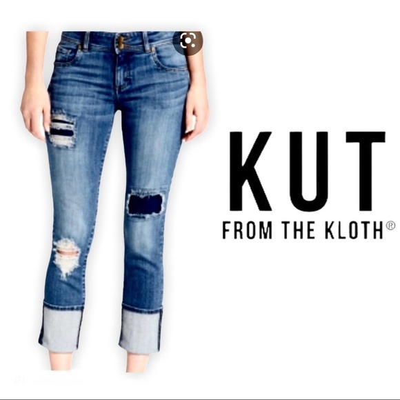 Kut from the Kloth Denim - Kut from Kloth Cameron straight leg distressed
